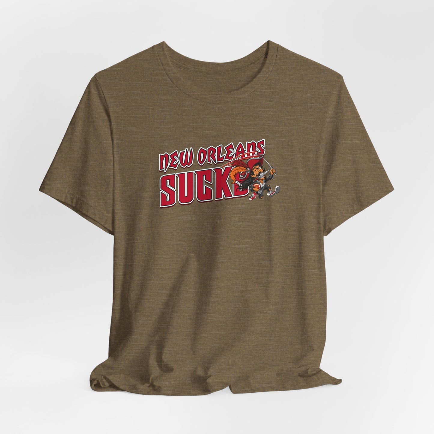 New Orleans Sucks (for Tampa Bay fans) - Unisex Jersey Short Sleeve Tee