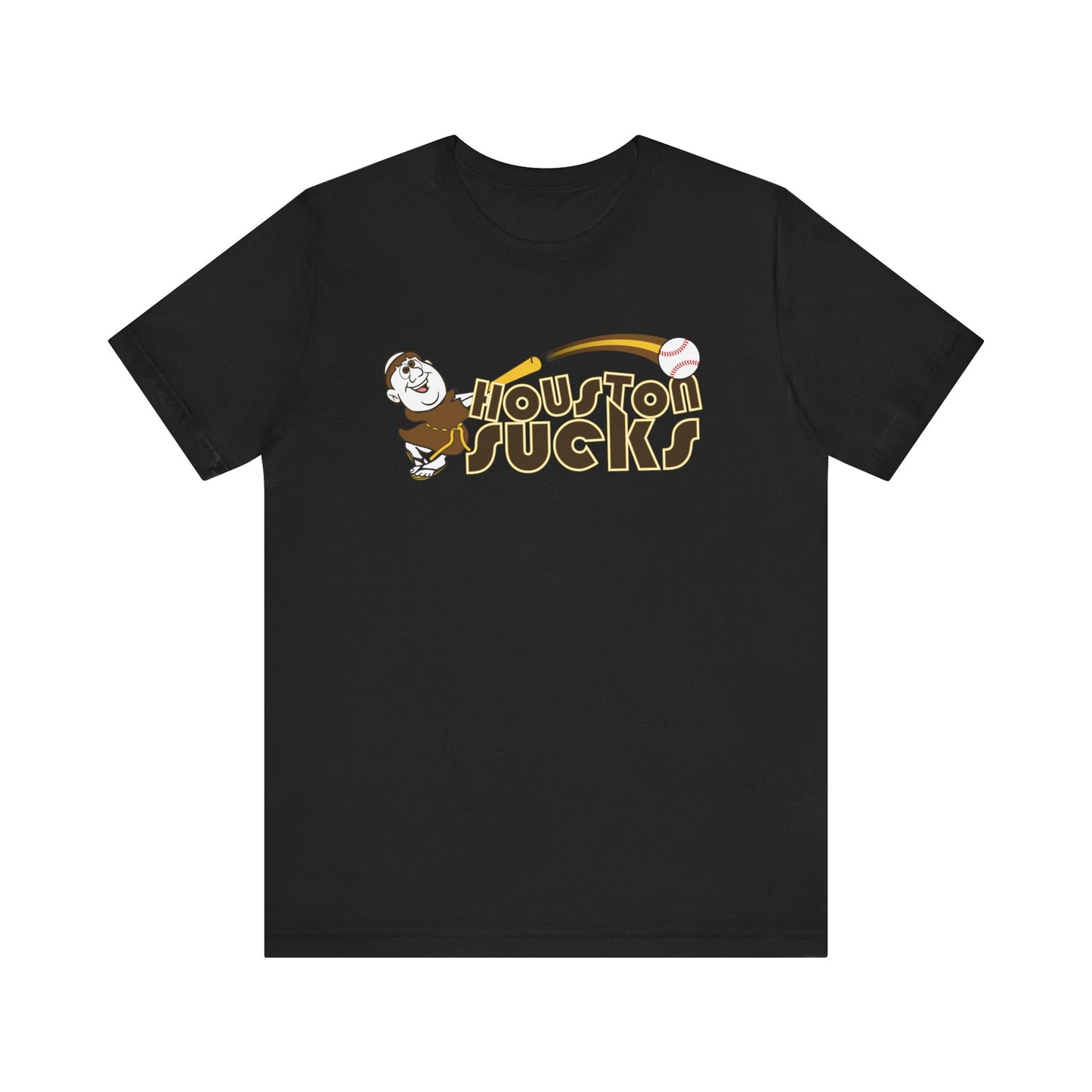Houston Sucks! (Padres fan art) - Unisex Jersey Short Sleeve Tee