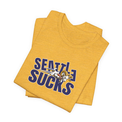 Seattle Sucks (for Los Angeles fans) - Unisex Jersey Short Sleeve Tee