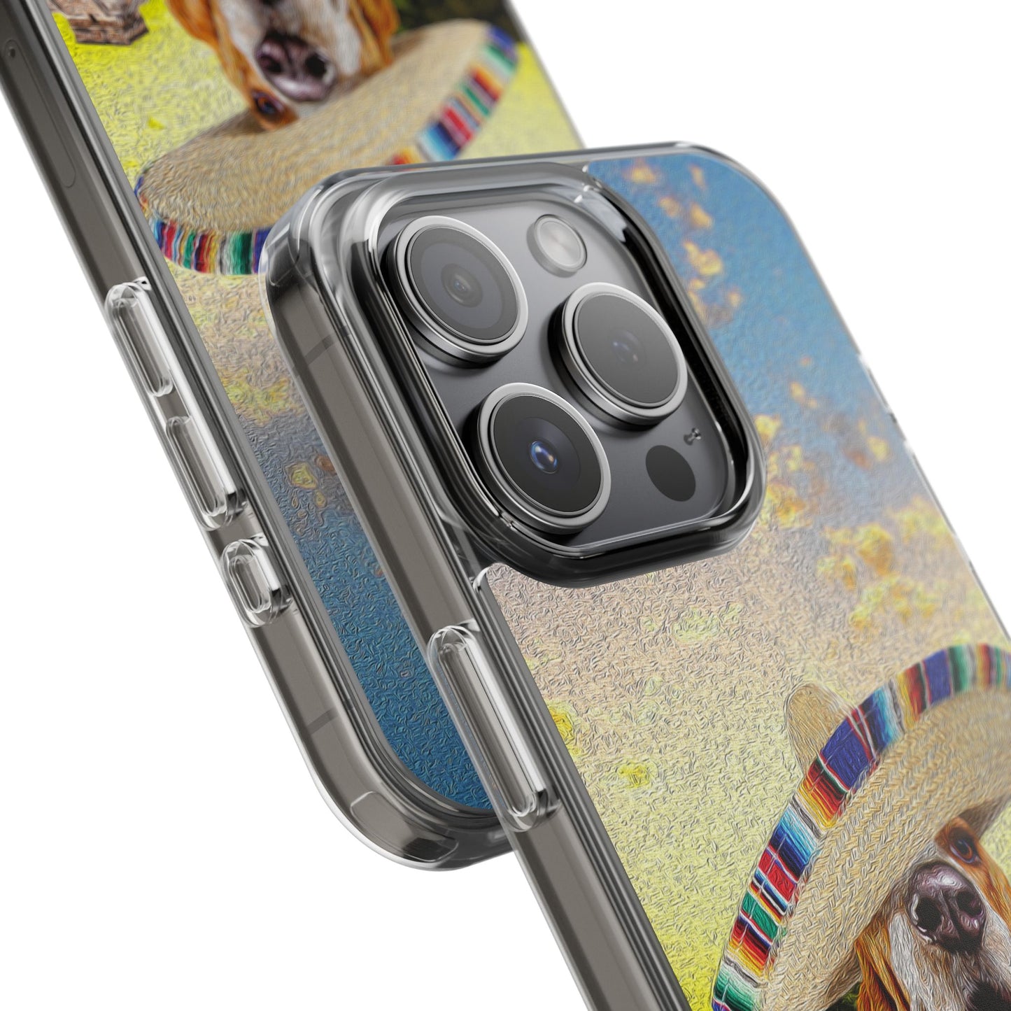 Basset Hound Eating Mexican Cuisine In Mexico - Clear Case