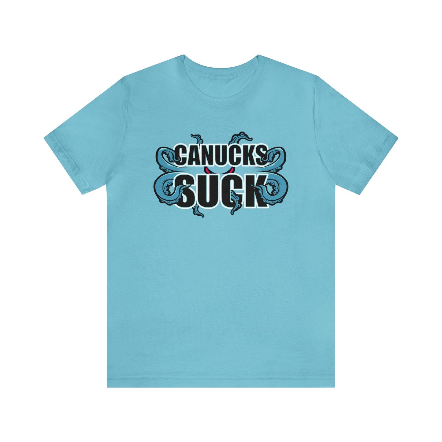 Cuh Nucks Suck (for Seattle Kraken fans) - Unisex Jersey Short Sleeve Tee