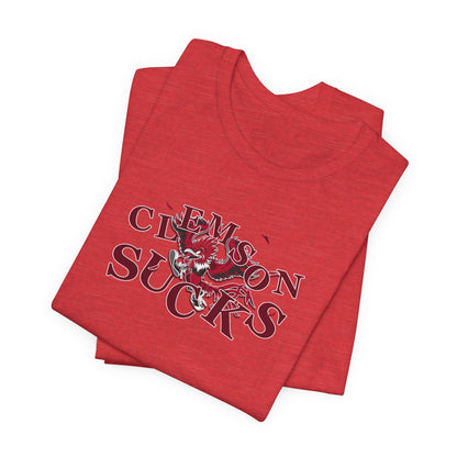 Clemson Sucks (for South Carolina fans) -   Crazy Fighting Rooster T-Shirt