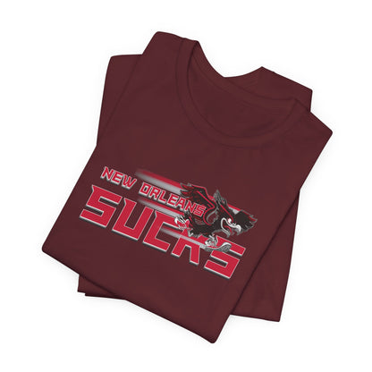 New Orleans Sucks (for Atlanta fans) - Unisex Jersey Short Sleeve Tee