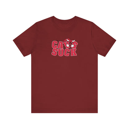 Calves Suck (for Bulls fans) - Unisex Jersey Short Sleeve Tee