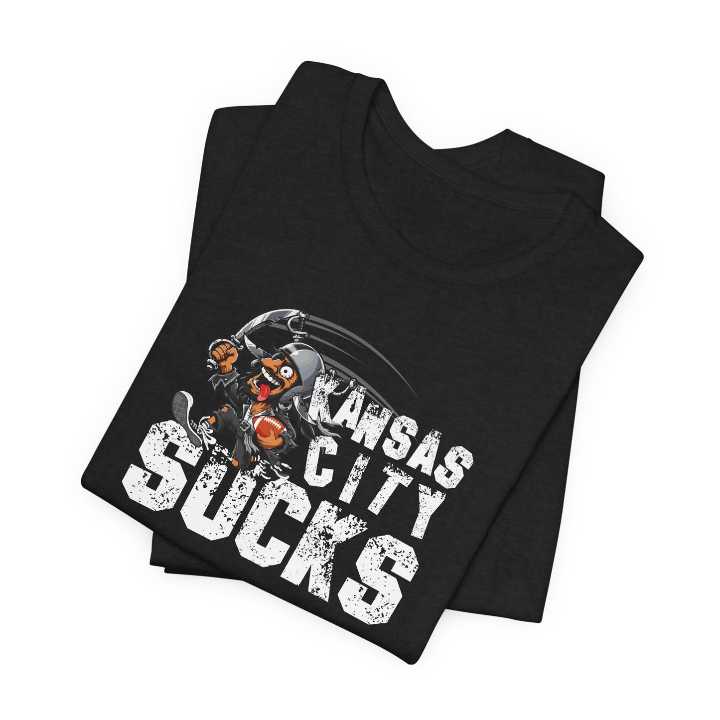 KC Sux (for Las Vegas fans) - Unisex Jersey Short Sleeve Tee
