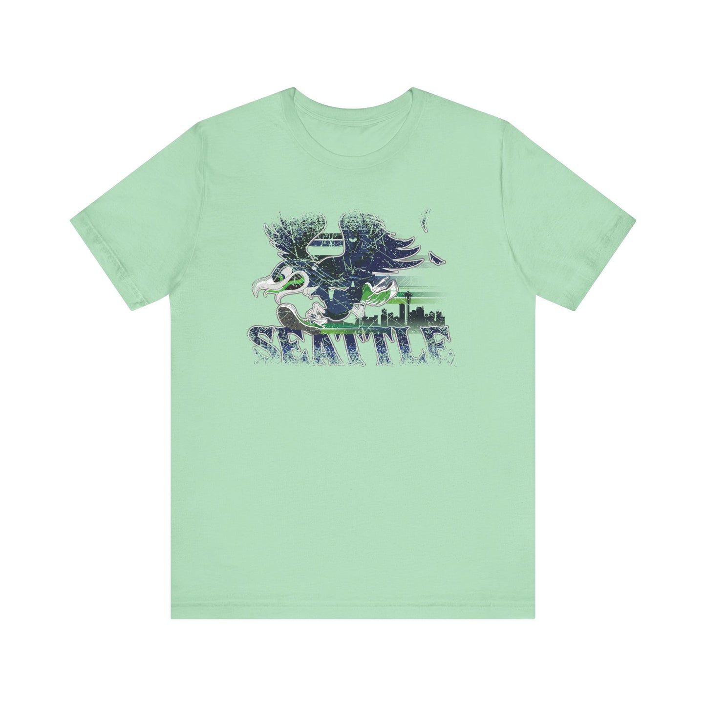 Gas Pump Seahawk (for Seattle fans) - Unisex Jersey Short Sleeve Tee