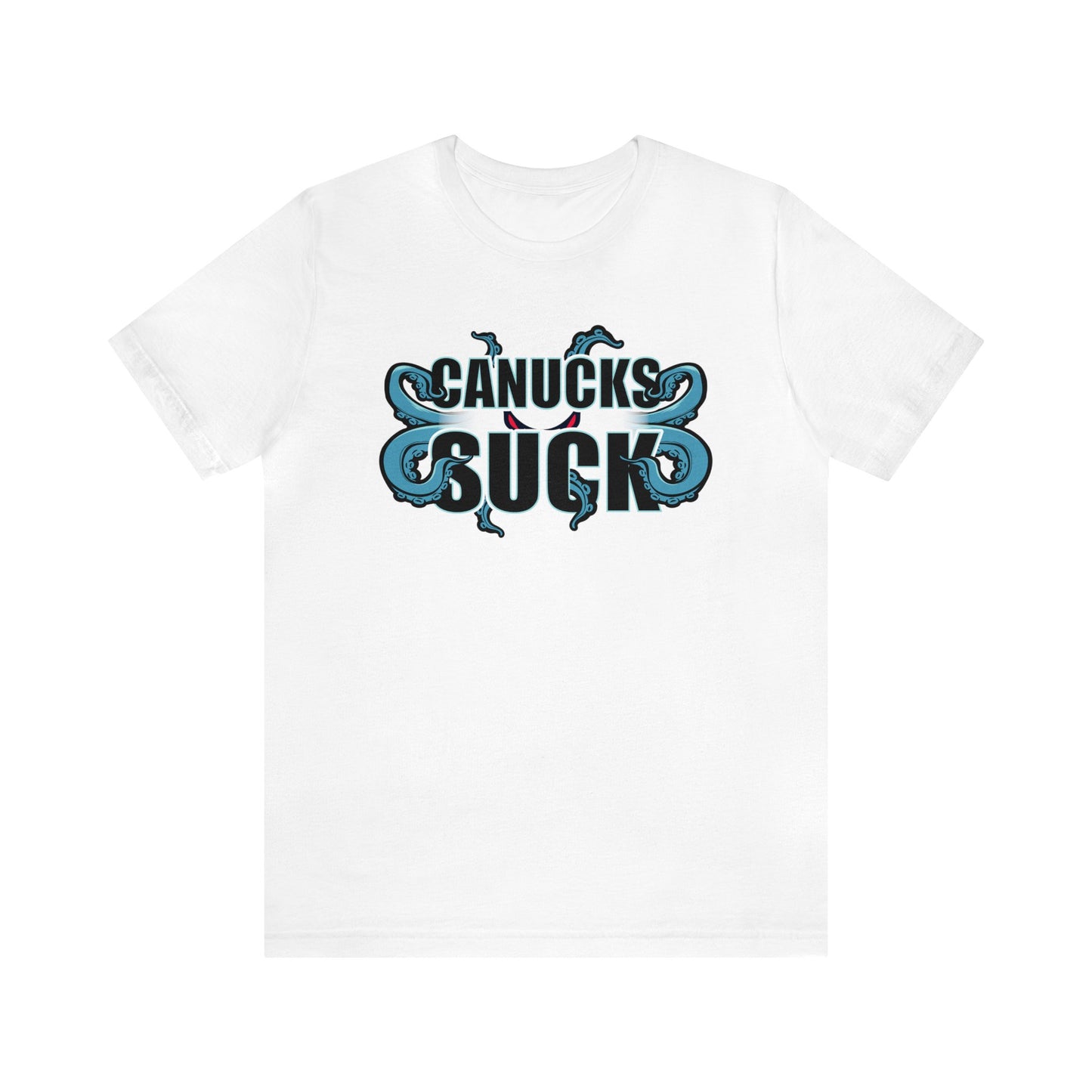 Cuh Nucks Suck (for Seattle Kraken fans) - Unisex Jersey Short Sleeve Tee