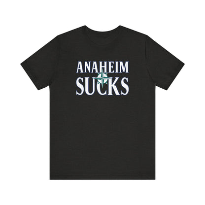 Anaheim Sucks (for Seattle fans) - Unisex Jersey Short Sleeve Tee