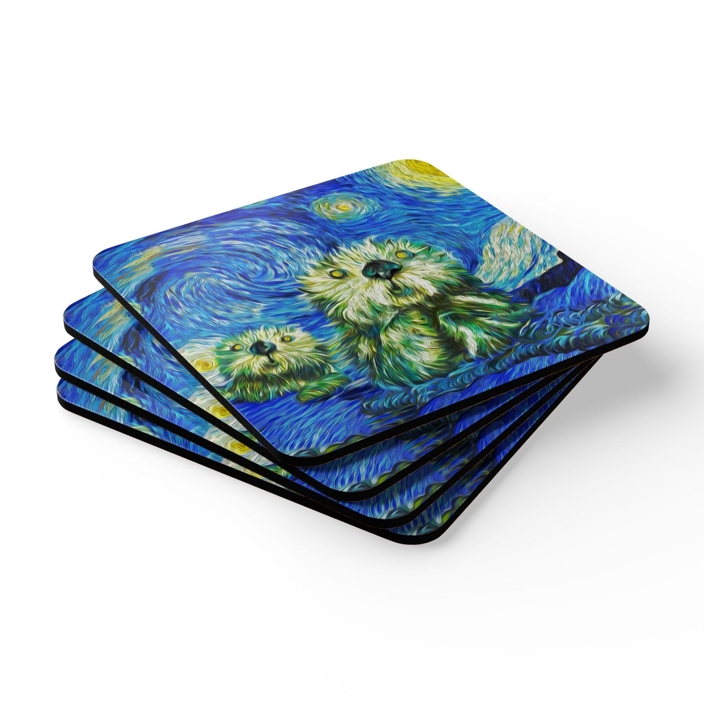 Starry Monterey Night - Corkwood Coaster Set of 4