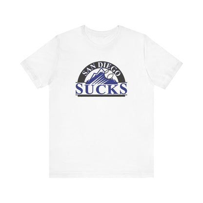 San Diego Sucks (for Colorado Rockies fans) - Unisex Jersey Short Sleeve Tee