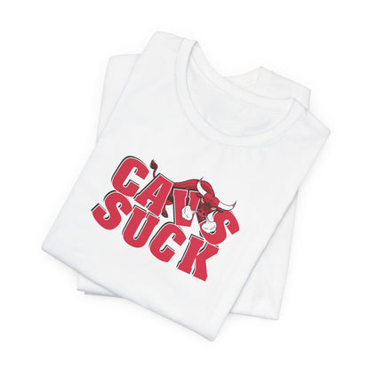 Calves Suck (for Bulls fans) - Unisex Jersey Short Sleeve Tee