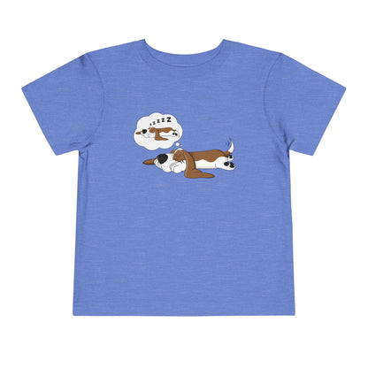 Dreaming of Sleeping Basset Hound - Toddler Tee