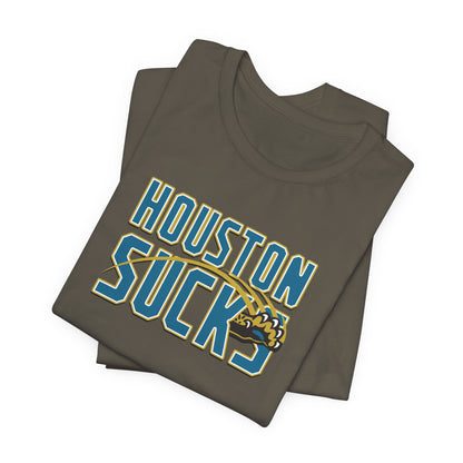Houston Sucks (for Jacksonville fans) - Unisex Jersey Short Sleeve Tee