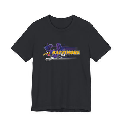 Gas Pump Raven (for Baltimore fans) - Unisex Jersey Short Sleeve Tee