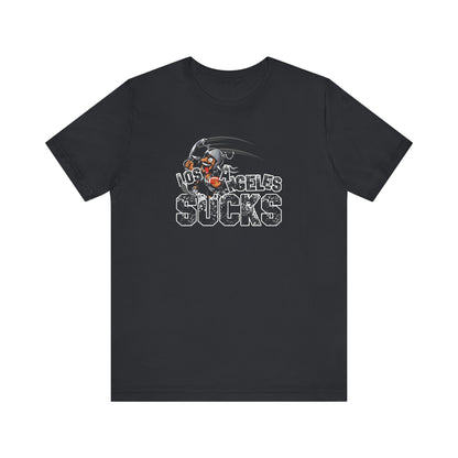 L.A. sux (for Las Vegas fans) - Unisex Jersey Short Sleeve Tee