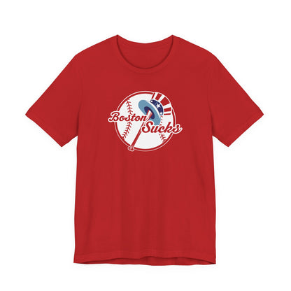 Boston Sucks (for NYC fans) - Unisex Jersey Short Sleeve Tee