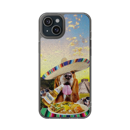 Basset Hound Eating Mexican Cuisine In Mexico - Clear Case