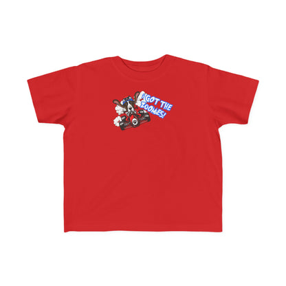'I Got The Zoomies' Basset Hound In A Racecar - Toddler Tee