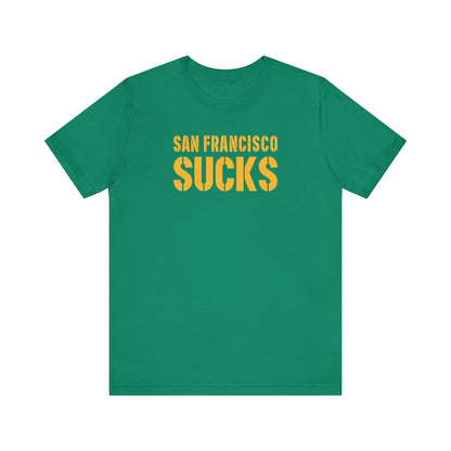 San Fran Sucks (for Green Bay fans) - Unisex Jersey Short Sleeve Tee