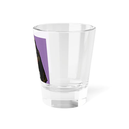 Basset Hound Pop Art (Lavender) Shot Glass, 1.5oz