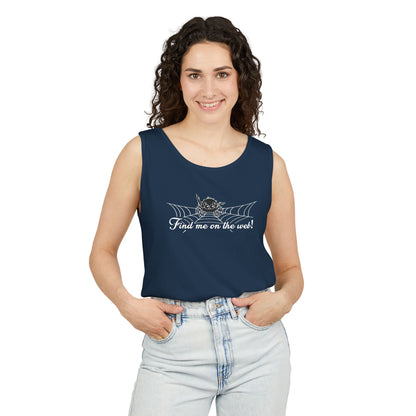 Cute Spider - "Find me on the web!" - Unisex Tank Top