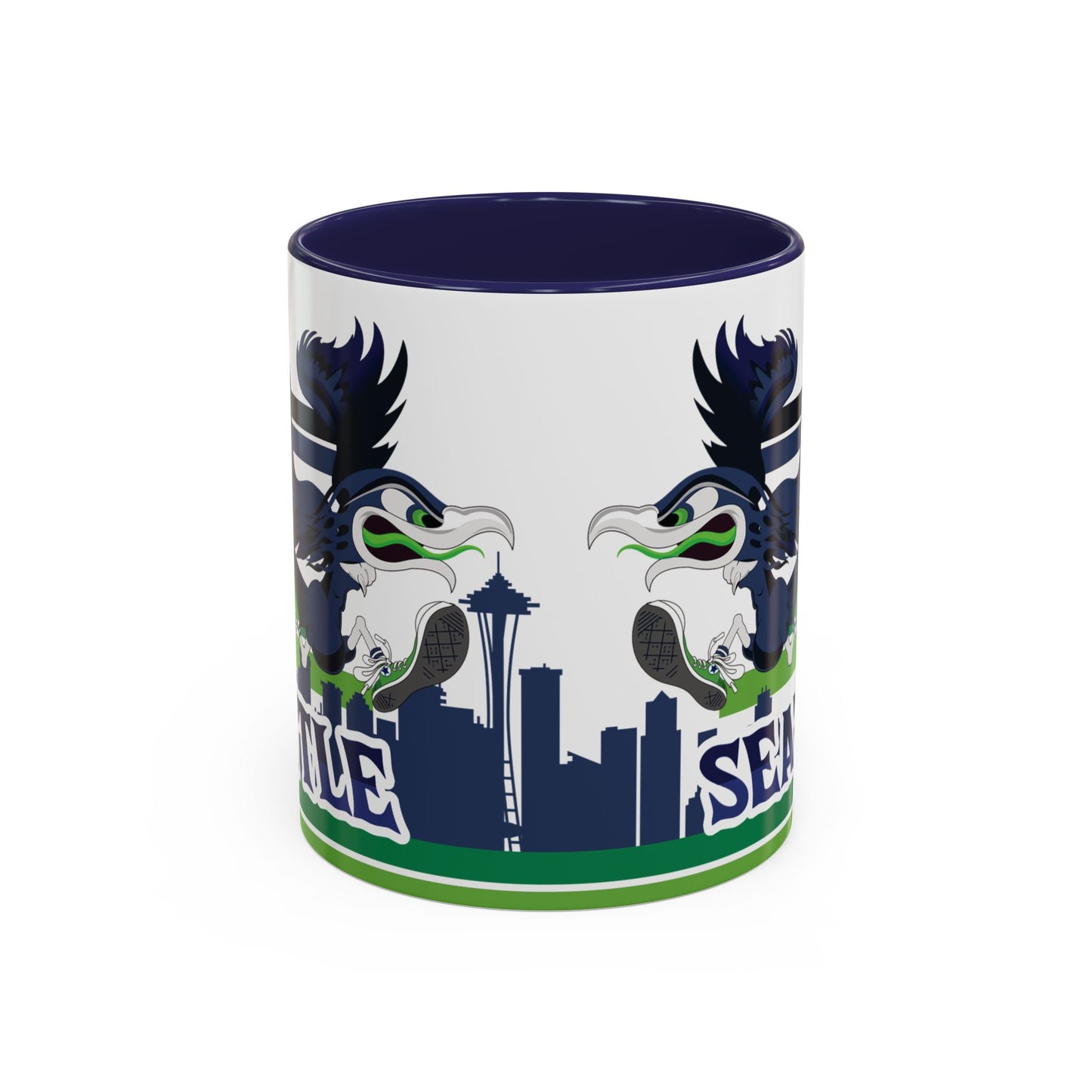 Gas Pump Seahawk (for Seattle fans) - Accent Coffee Mug, 11oz