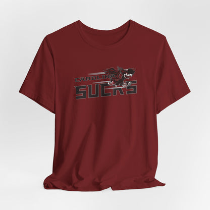 Carolina Sucks (for Atlanta fans) - Unisex Jersey Short Sleeve Tee
