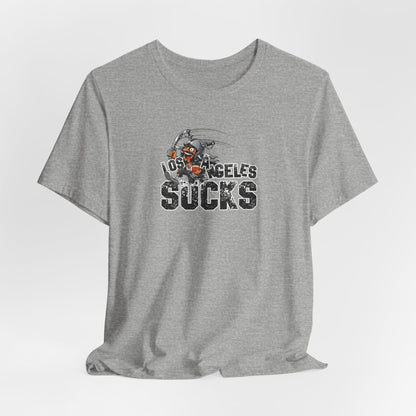 L.A. sux (for Las Vegas fans) - Unisex Jersey Short Sleeve Tee