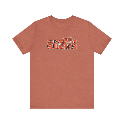 Cleveland Sucks, Doesn't Even Know Colors (for Cincinnati fans) - Unisex Jersey Short Sleeve Tee