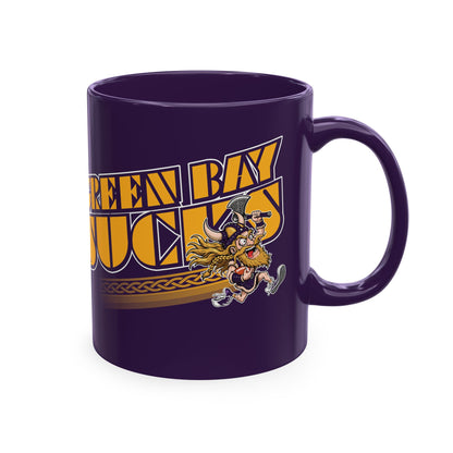 Green Bay Sucks - (for Minnesota fans) - Ceramic Coffee Mug