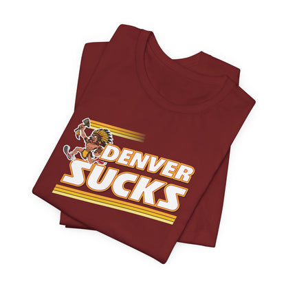 I Hate Denver (for Kansas City fans) - Unisex Jersey Short Sleeve Tee