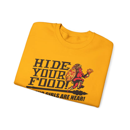 Hide Your Food, Fresno Girls Are Near! (for SDSU fans) - Cozy Unisex Crewneck