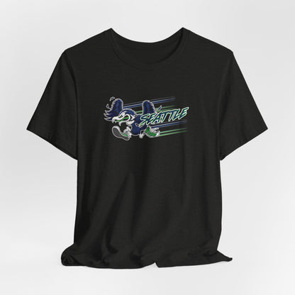 Gas Pump Seahawk (for Seattle fans) - Unisex Jersey Short Sleeve Tee
