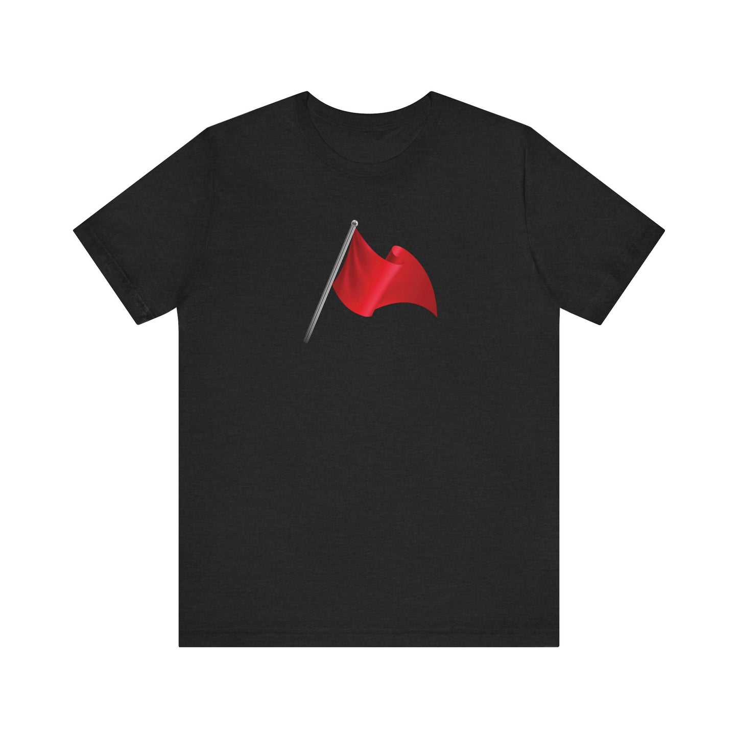 Walking Red Flag (flag front & flag reversed on back)  - Unisex Jersey Short Sleeve Tee