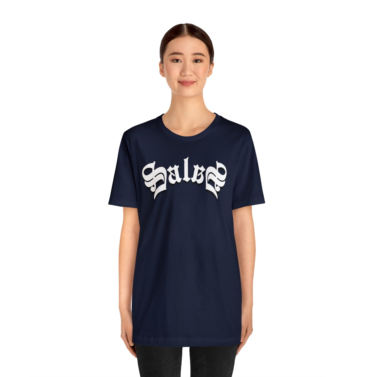 Salas (831) in White Ink - Salinas, California - Unisex Jersey Short Sleeve Tee