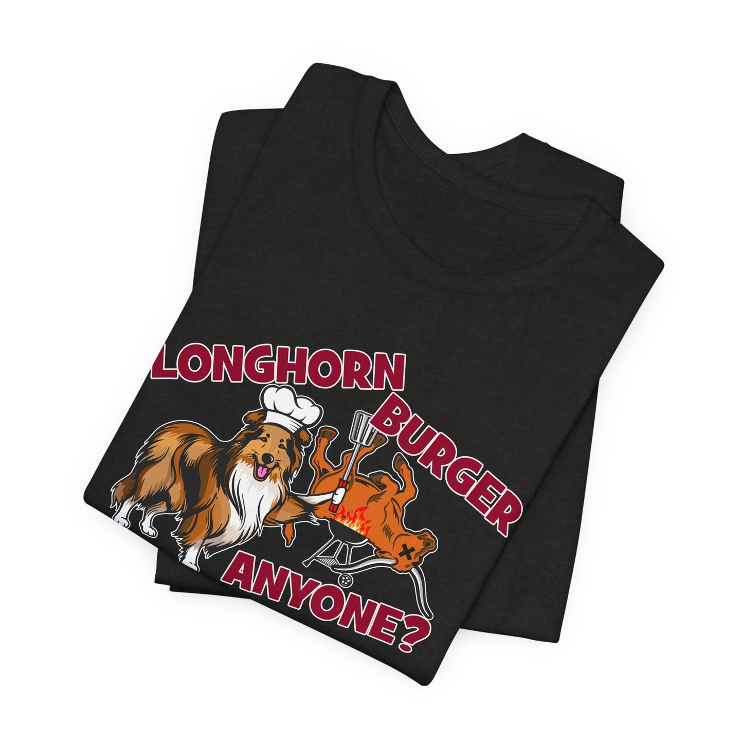 Longhorn Burger Anyone? (for A&M fans) - Unisex Jersey Short Sleeve Tee