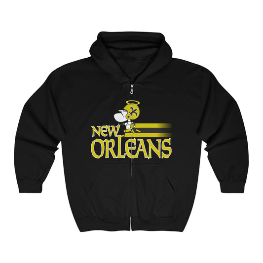 Retro Saints Reimagined - Unisex Heavy Blend™ Full Zip Hooded Sweatshirt