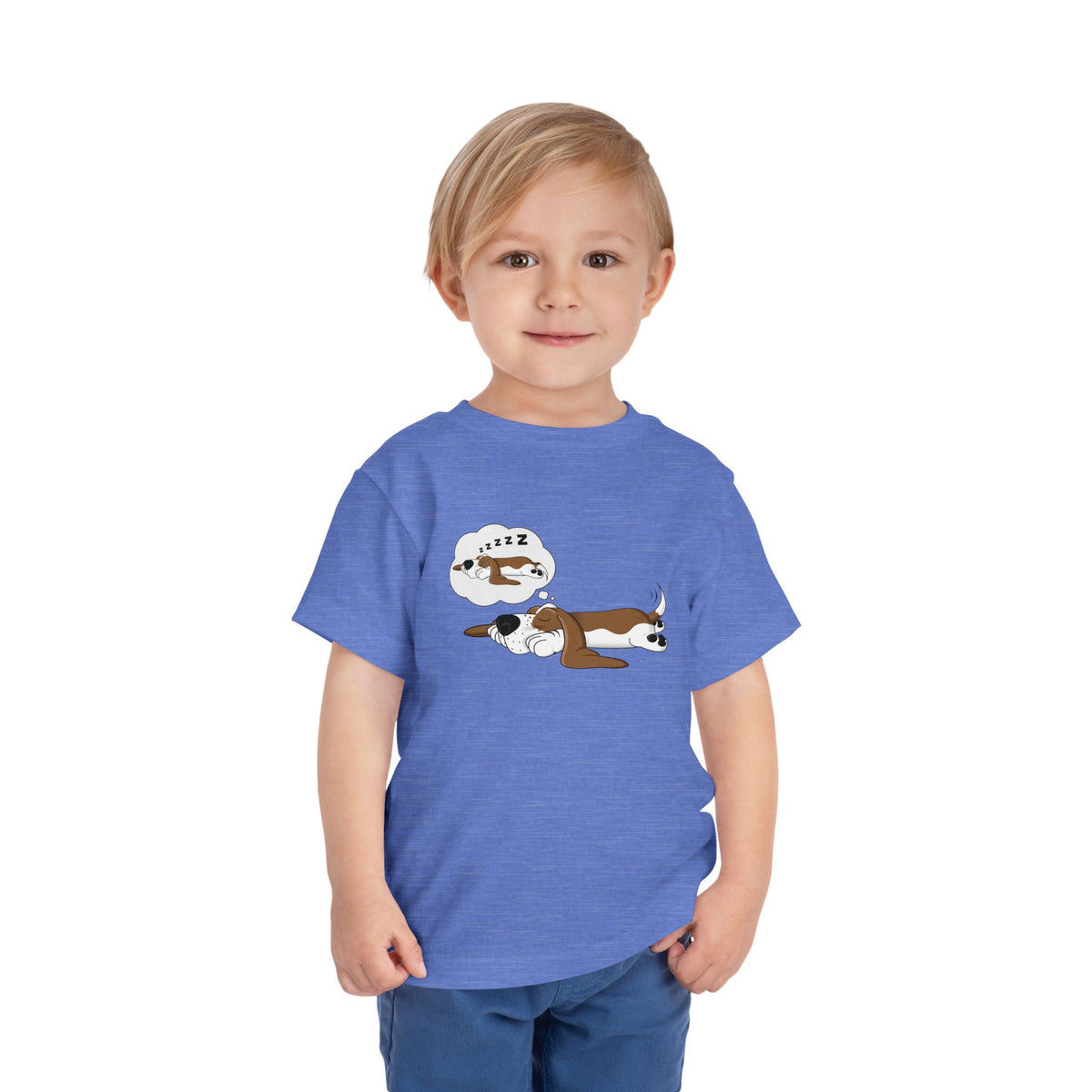 Dreaming of Sleeping Basset Hound - Toddler Tee