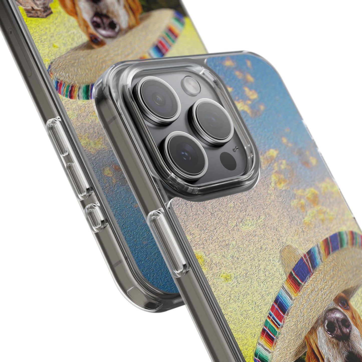 Basset Hound Eating Mexican Cuisine In Mexico - Clear Case