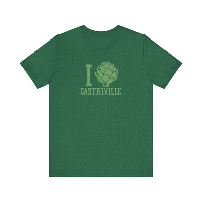 I Heartichoke Castroville (front & back version) - Unisex Jersey Short Sleeve Tee