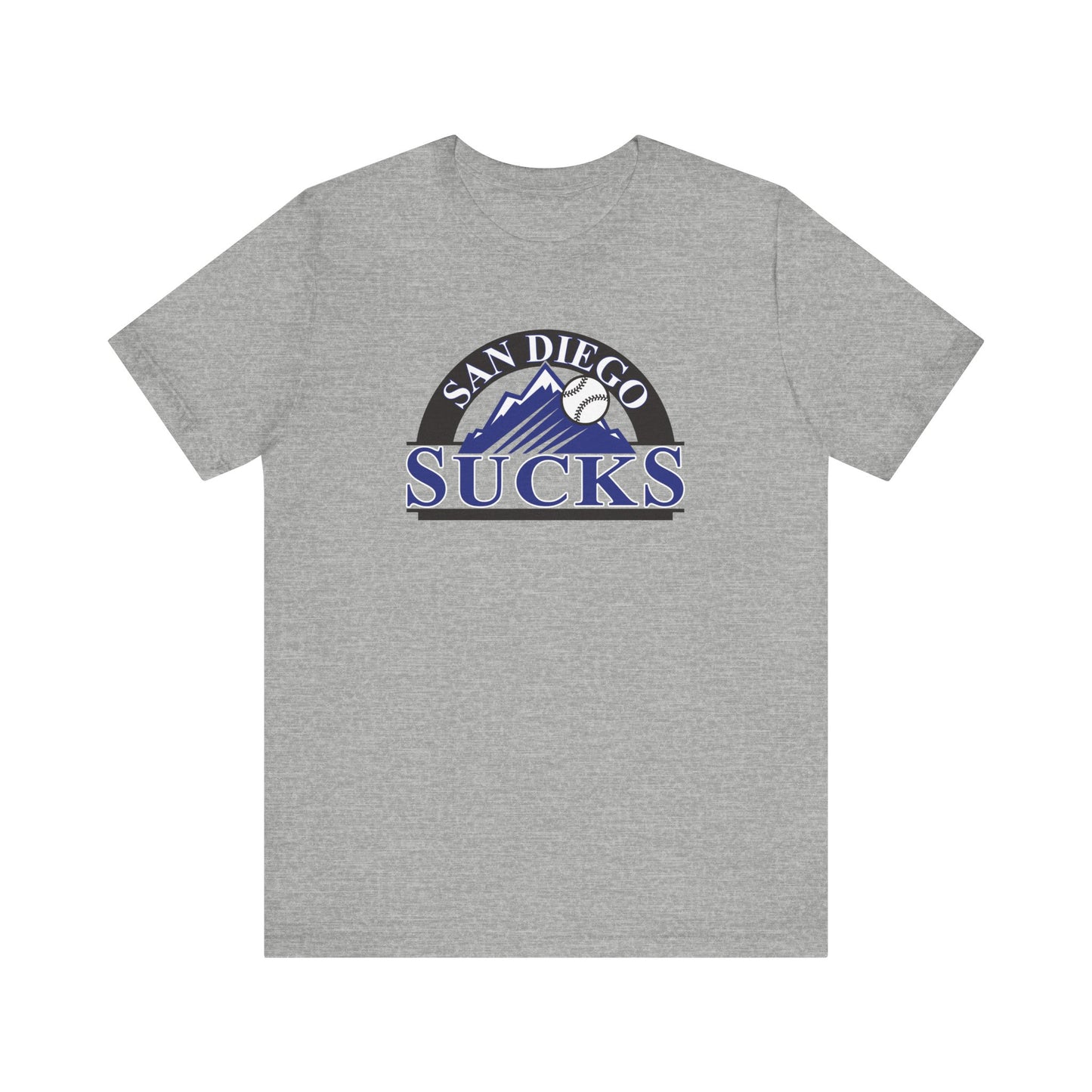San Diego Sucks (for Colorado Rockies fans) - Unisex Jersey Short Sleeve Tee