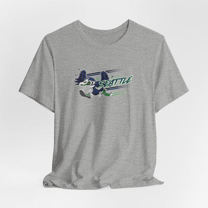 Gas Pump Seahawk (for Seattle fans) - Unisex Jersey Short Sleeve Tee