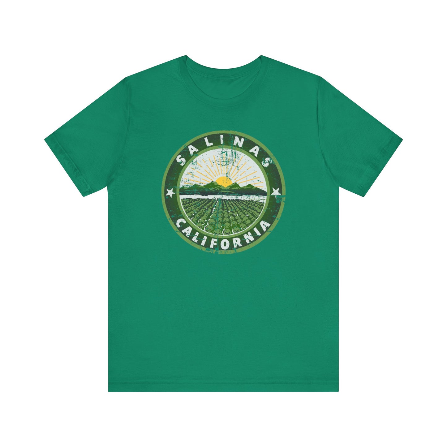 Salinas, California (retro city logo) - Unisex Jersey Short Sleeve Tee