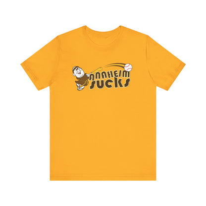 Anaheim Sucks! (Padres fan art) - Unisex Jersey Short Sleeve Tee