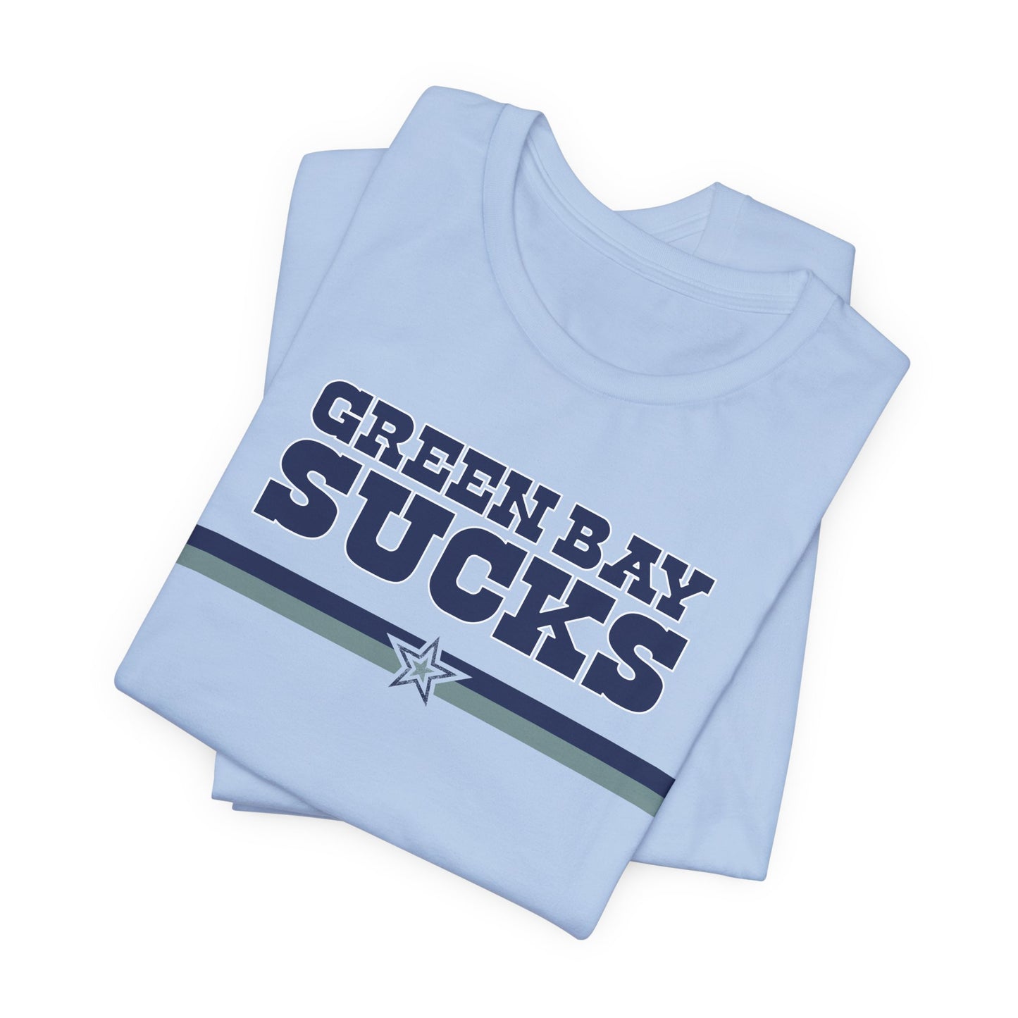 Green Bay Sux (for Dallas fans) - Unisex Jersey Short Sleeve Tee