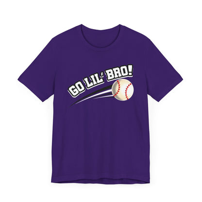 Go Lil' Bro! (Sibling Revelry Baseball) - Unisex Jersey Short Sleeve Tee