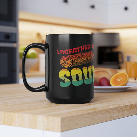LogFather of Soul - Black Mug, 15oz