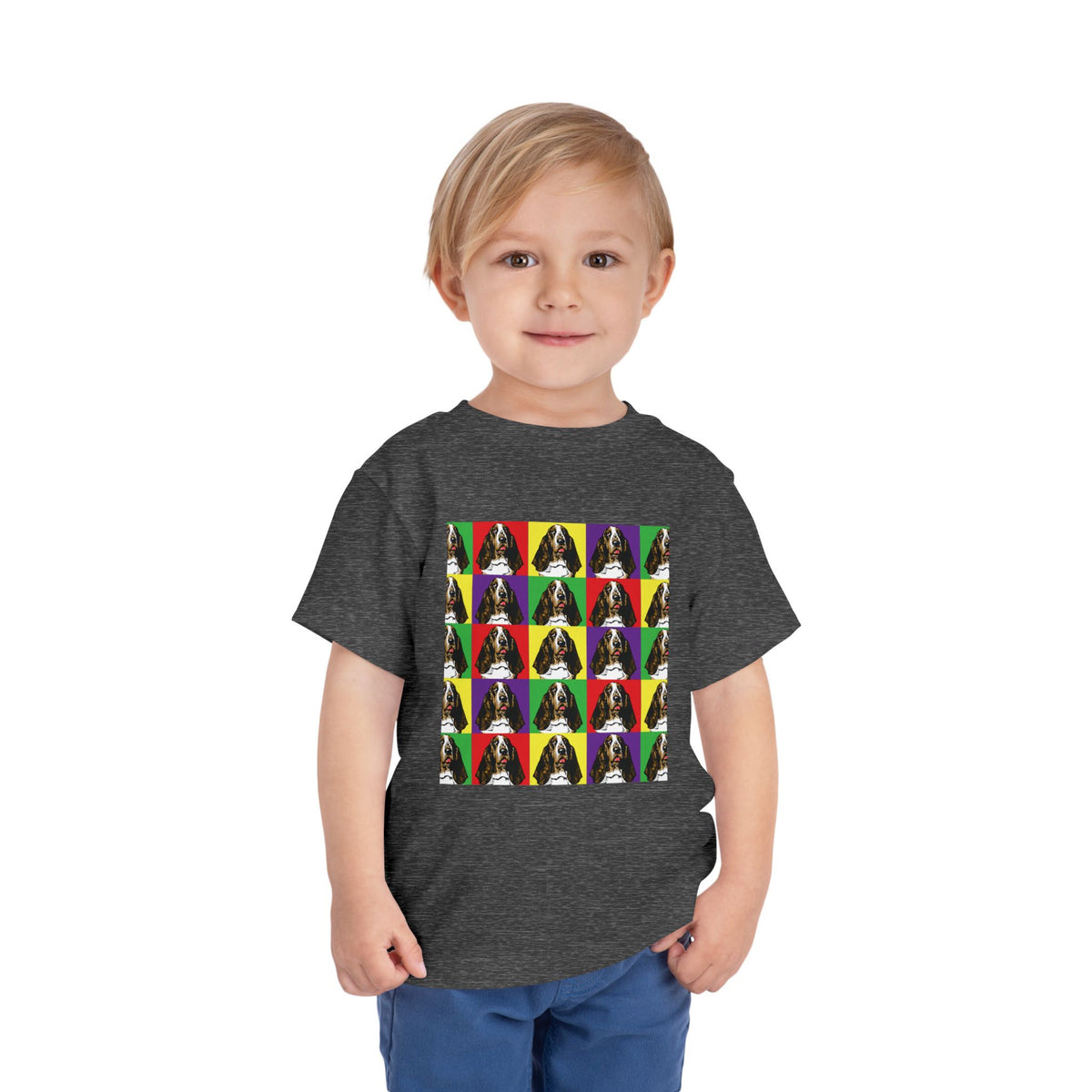 Basset Hound Pop Art - Toddler Tee