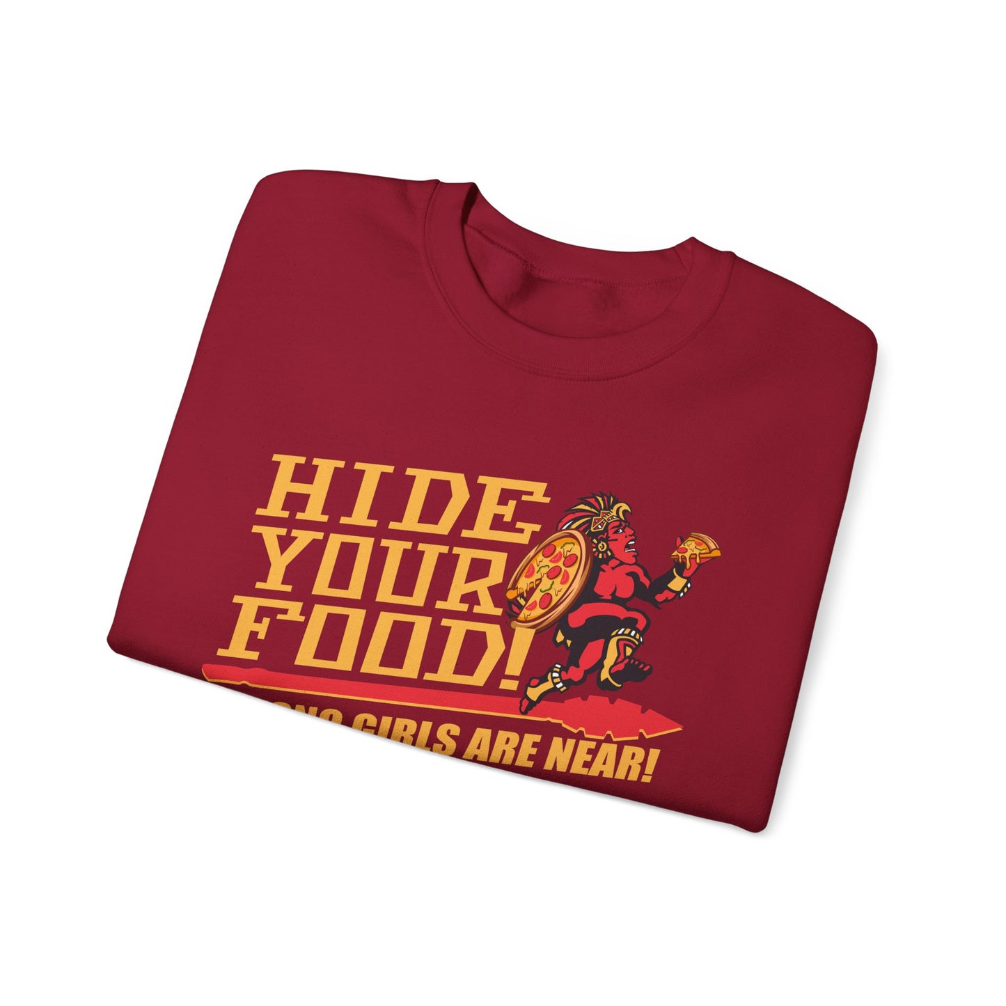 Hide Your Food, Fresno Girls Are Near! (for SDSU fans) - Cozy Unisex Crewneck