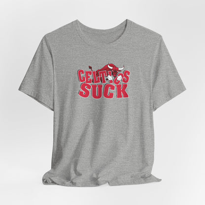 That Green Leprechaun Team Sucks (for Chicago fans) - Unisex Jersey Short Sleeve Tee